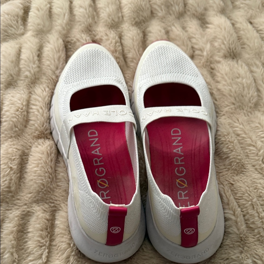 Cole Haan Women's ZeroGrand White and Pink Sneakers